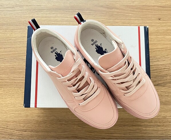 US Polo Kadın Pembe Sneaker 38