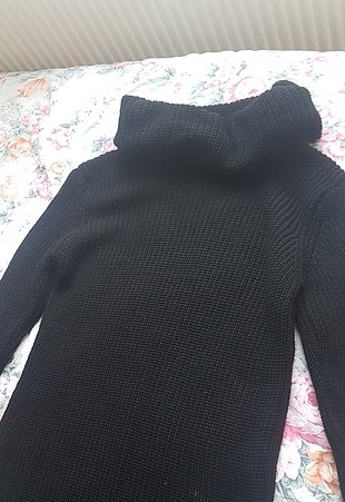 diğer Beden siyah Renk hiç giyilmedi standart beden boğazlı yün elbise