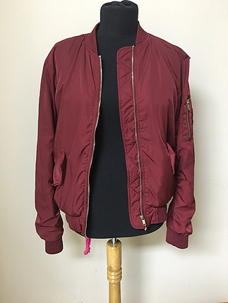 H&M Bordo bomber ceket