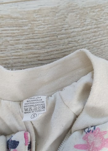 Kız Bebek Fermuarlı Beyaz Tulum - Görsel 2