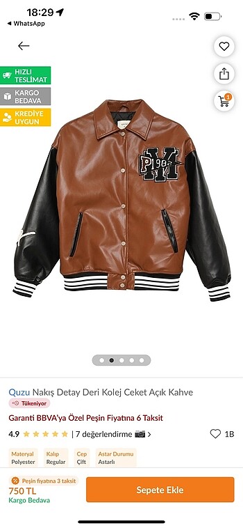 Bomber ceket