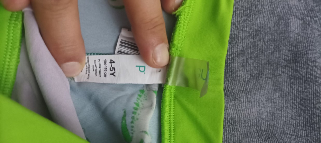 Erkek Çocuk Yeşil Timsah Desenli Mayo - Görsel 3