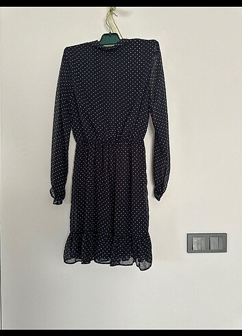 Puantiyeli elbise - Görsel 6