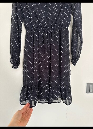 Puantiyeli elbise - Görsel 7