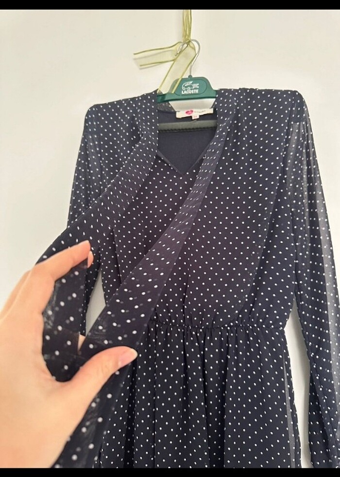 Puantiyeli elbise - Görsel 5