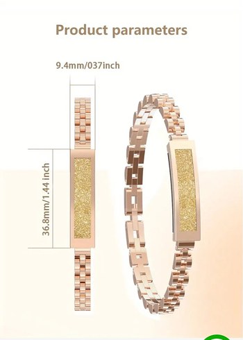 Diğer Altın Renkli Minimalist Akıllı Bileklik