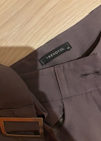 34 Beden Trendyolmilla kemerli antrasit pantolon