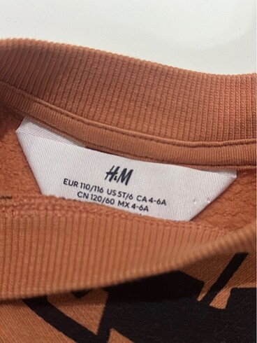 5 Yaş Beden Hm 4-6 yaş hallowen sweat