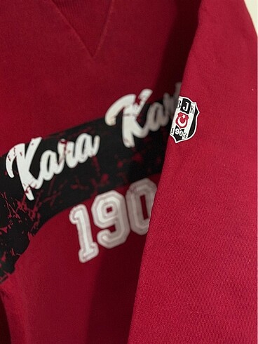 5 Yaş Beden kırmızı Renk Orjinal bjk sweat
