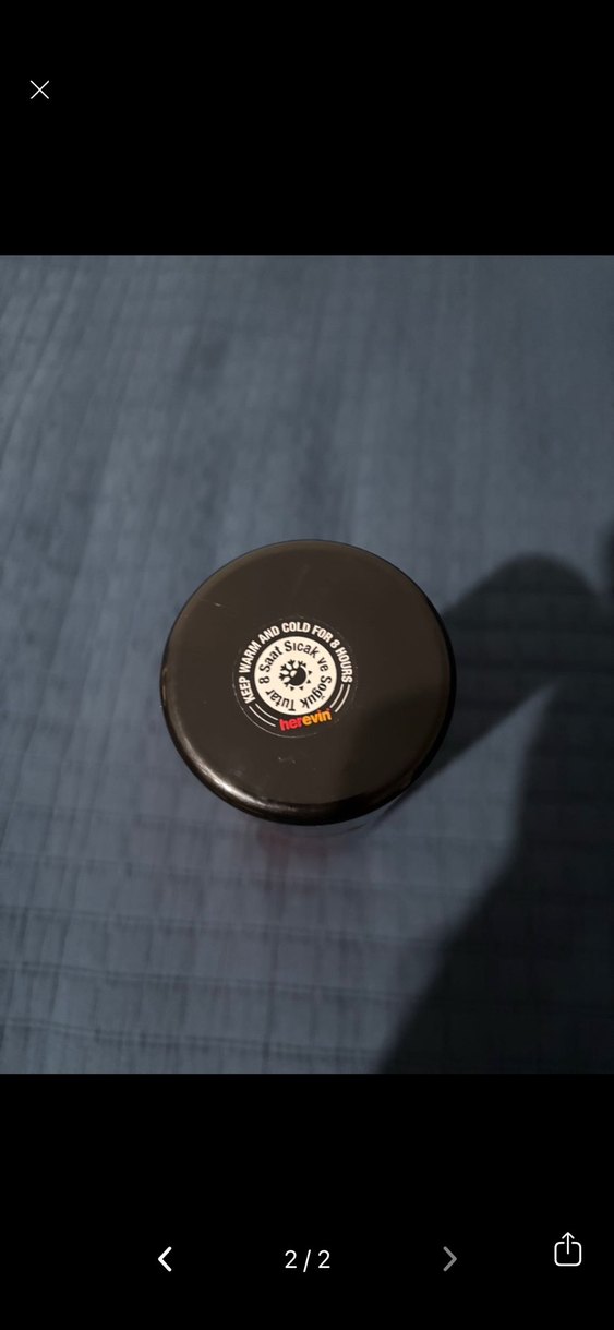 Koyu Turuncu Bakır Termos - Görsel 2