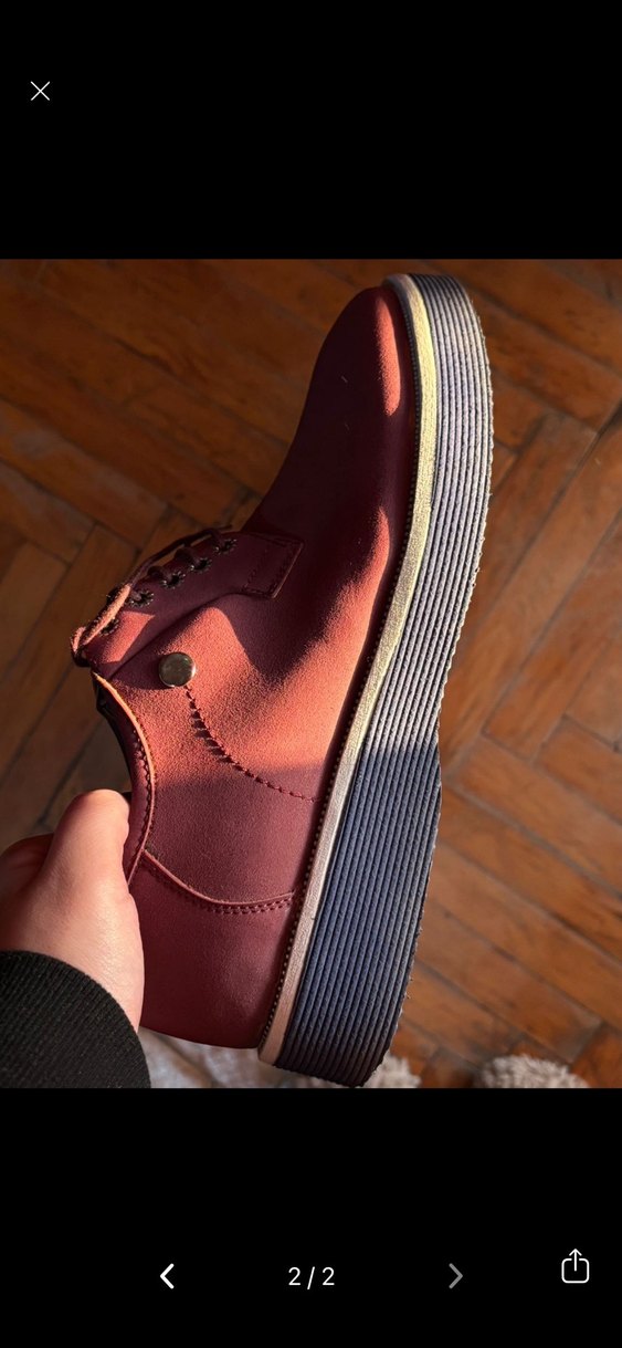 Bordo Süet Erkek Klasik Ayakkabı - Görsel 2