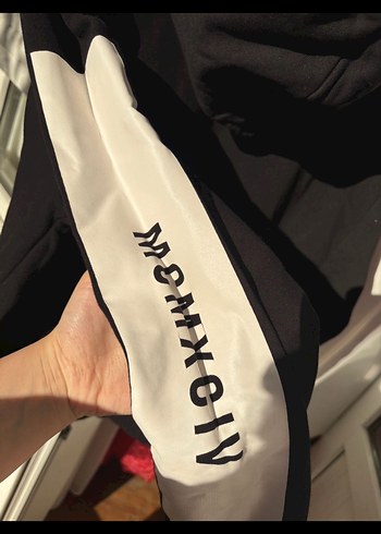 Siyah Baskılı Erkek Sweatshirt - Görsel 3