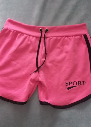 Pembe Kadın Mini Spor Şort