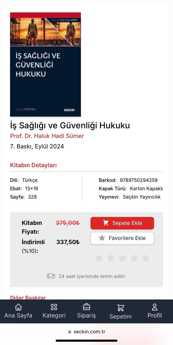 İş Sağlığı ve Güvenliği Hukuku  Haluk Hadi Sümer - Görsel 4