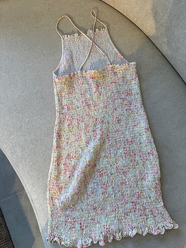 s Beden çeşitli Renk Askılı mini elbise