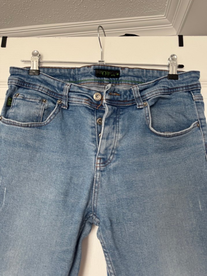 Erkek Mavi Denim Regular Fit Jean - Görsel 4