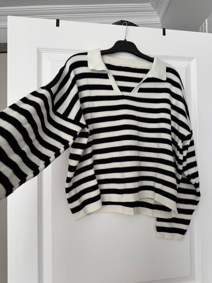 Milla çizgili kazak - Görsel 3