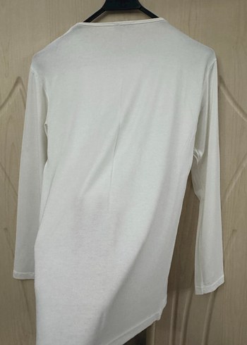 Uzun kollu dantelli beyaz body - Görsel 3