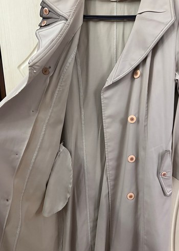 Toprak rengi trençkot - Görsel 4