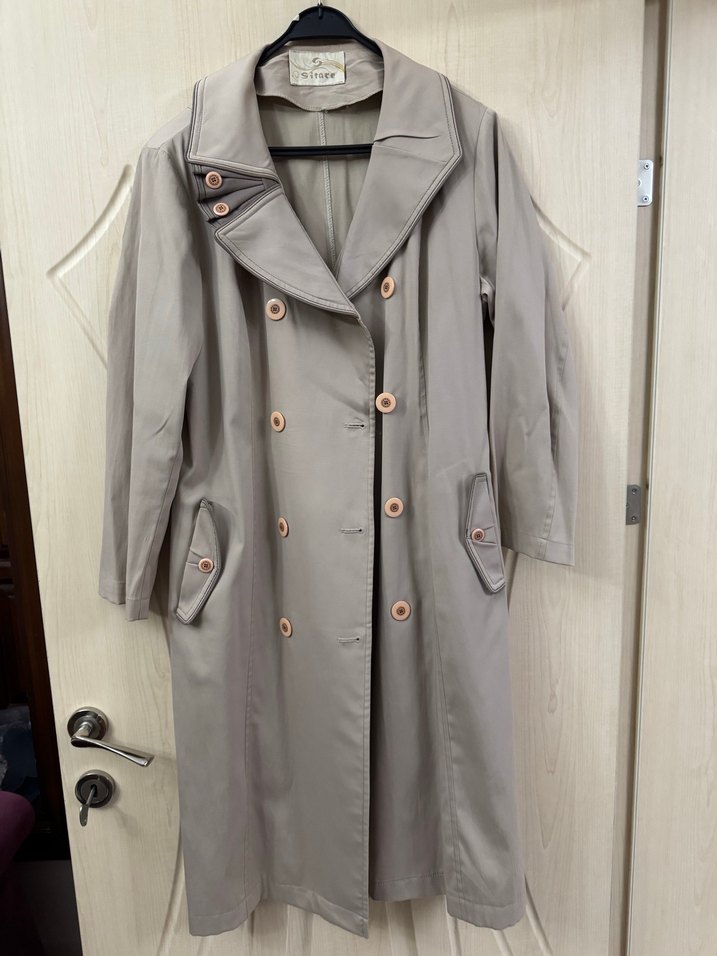 Toprak rengi trençkot - Görsel 2