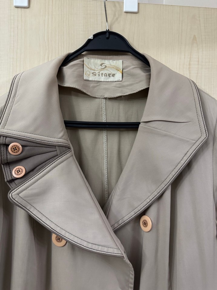 Toprak rengi trençkot - Görsel 3