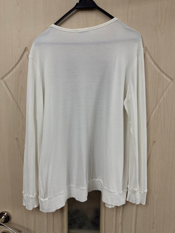 Uzun beyaz hırka - Görsel 2