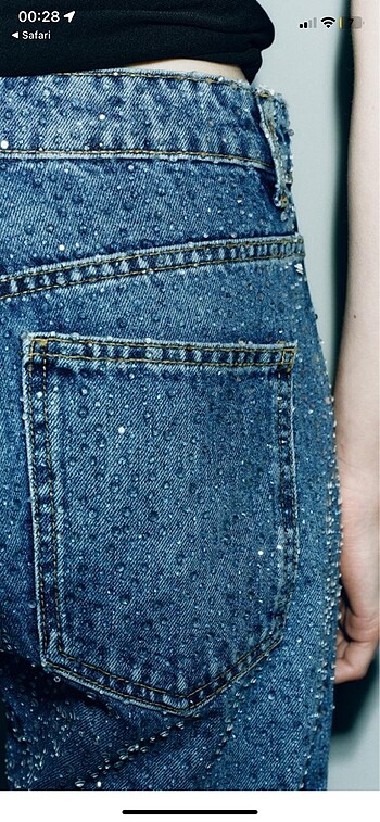 Zara Zara taşlı jean