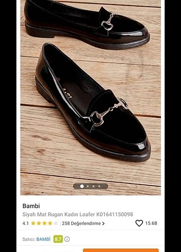 39 Beden Bambi rugan ayakkabı