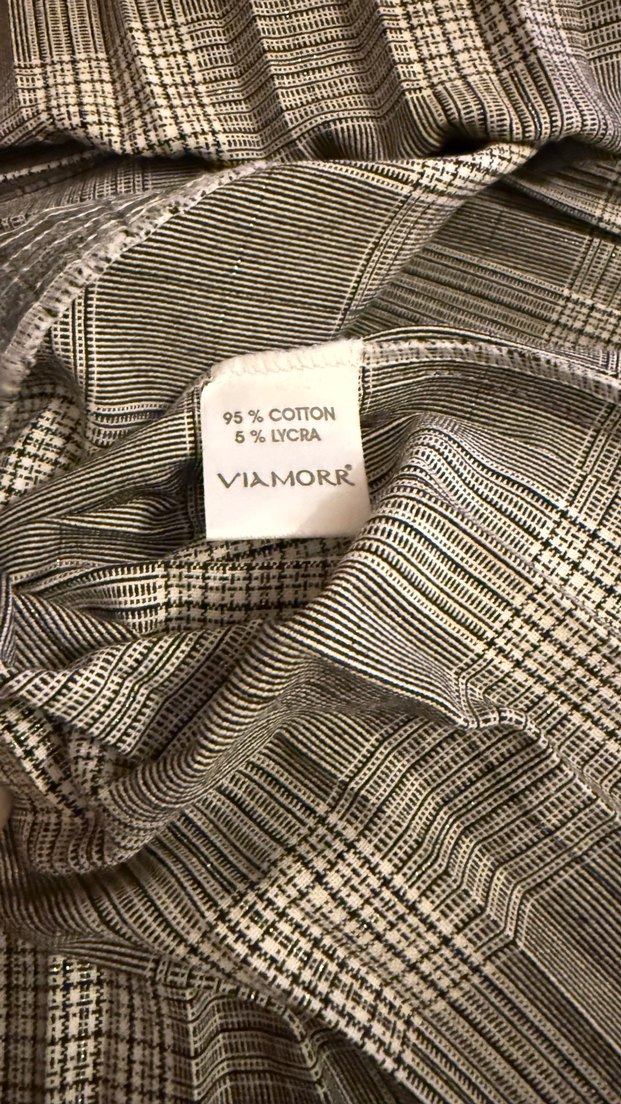 Gri Ekose Pilili Midi Etek - Görsel 4