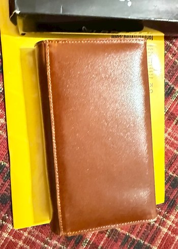 Bohem Tarzı Kahverengi Deri Kadın Cüzdanı - Görsel 3