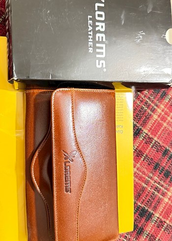 Bohem Tarzı Kahverengi Deri Kadın Cüzdanı - Görsel 6