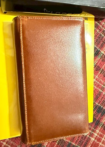 Bohem Tarzı Kahverengi Deri Kadın Cüzdanı - Görsel 2