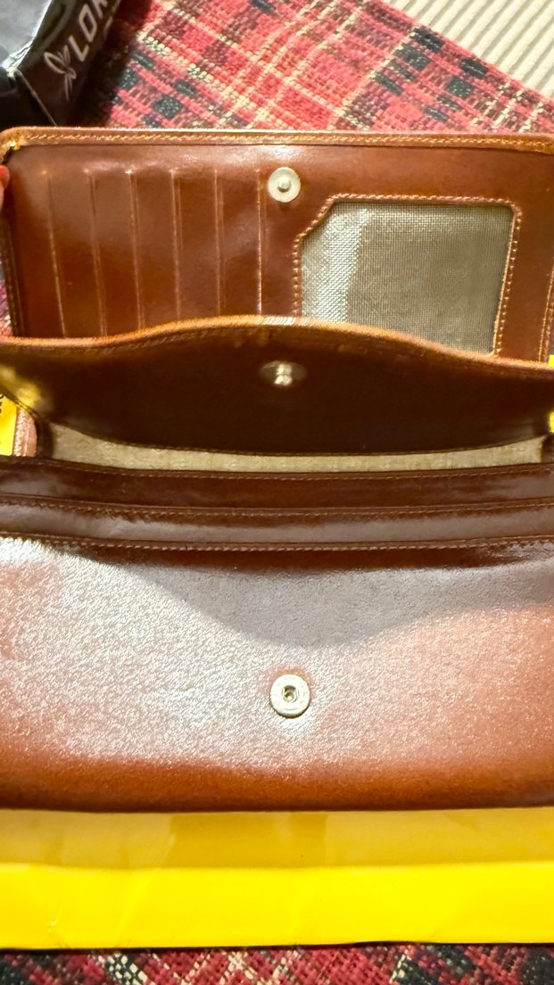 Bohem Tarzı Kahverengi Deri Kadın Cüzdanı - Görsel 5