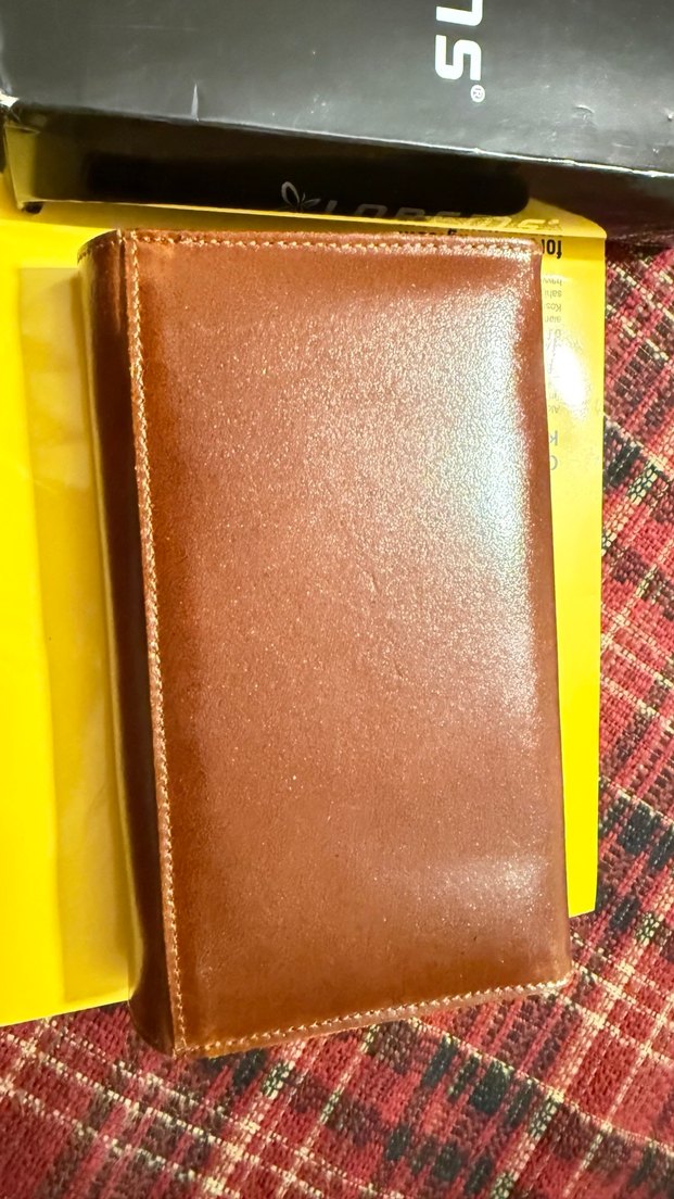 Bohem Tarzı Kahverengi Deri Kadın Cüzdanı - Görsel 2