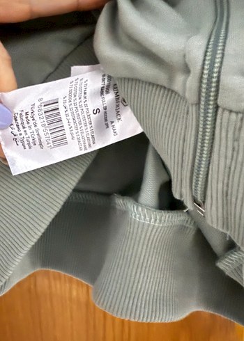 Kadın Gri Fermuarlı Sweatshirt - Görsel 3