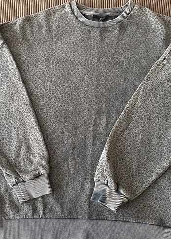 Gri Kadın Uzun Kollu Sweatshirt - Görsel 3