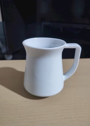 Beyaz Seramik Kulplu Kupa - Görsel 2