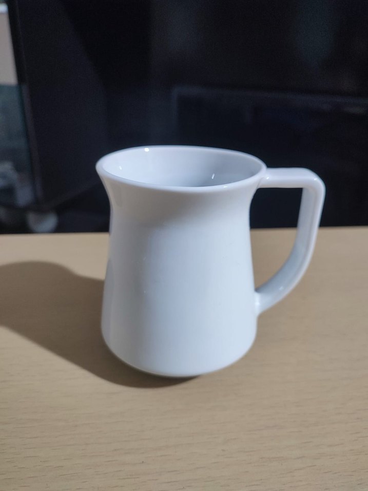 Beyaz Seramik Kulplu Kupa - Görsel 2