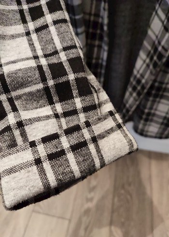 Gri Ekoseli Blazer Ceket - Görsel 4