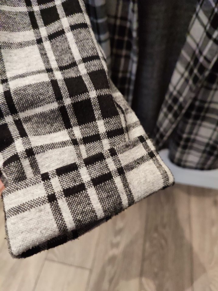 Gri Ekoseli Blazer Ceket - Görsel 4