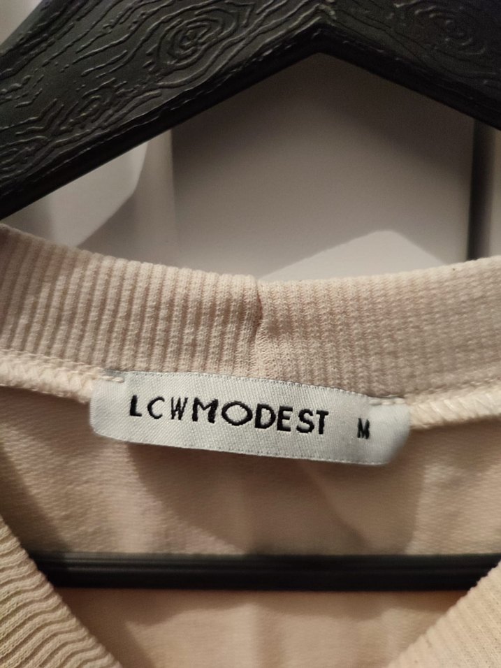 Krem Kadın Baskılı Sweatshirt - Görsel 3