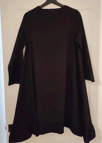 siyah etek uçları detaylı tunik - Görsel 2