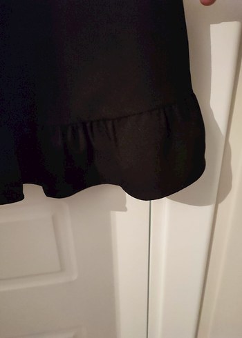 siyah etek uçları detaylı tunik - Görsel 3