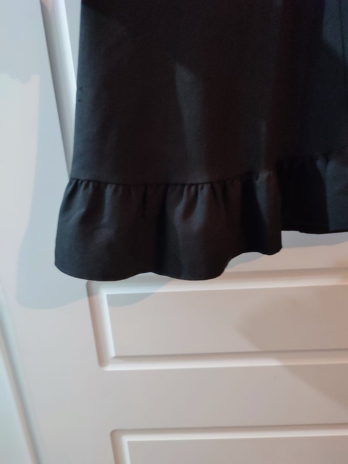 siyah etek uçları detaylı tunik - Görsel 5