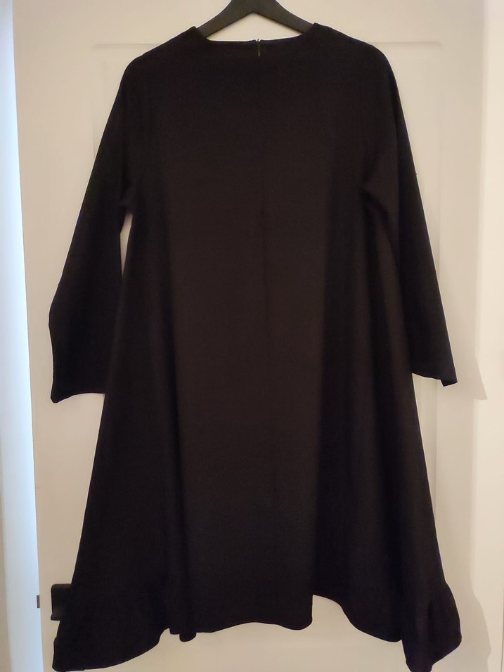 siyah etek uçları detaylı tunik - Görsel 2