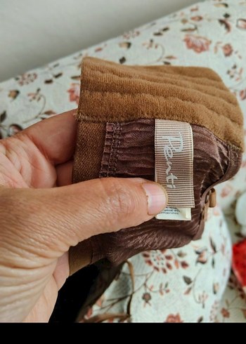 Kahverengi Askılı Mini Büstiyer - Görsel 5