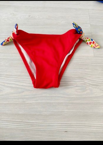 24-36 Ay Beden kırmızı Renk Kız Çocuk Bohem Desenli Renkli Bikini
