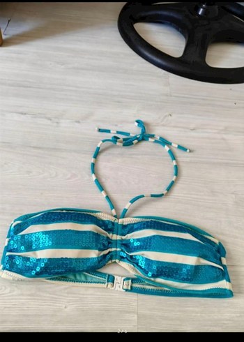 Kom Parlak Mavi Mini Bikini Takımı