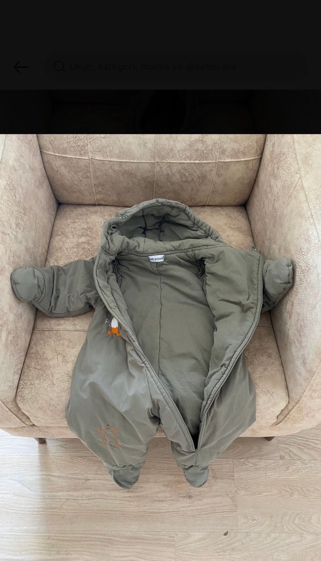 Gri Bebek Polar Montlu Tulum andy wowo markası - Görsel 3