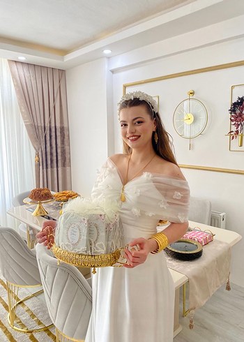 Özel dikim tasarım gelin elbisesi - Görsel 3